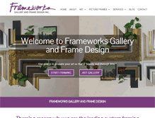 Tablet Screenshot of frameworksonline.com